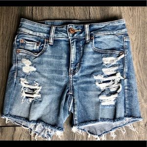 American Eagle midi shorts.